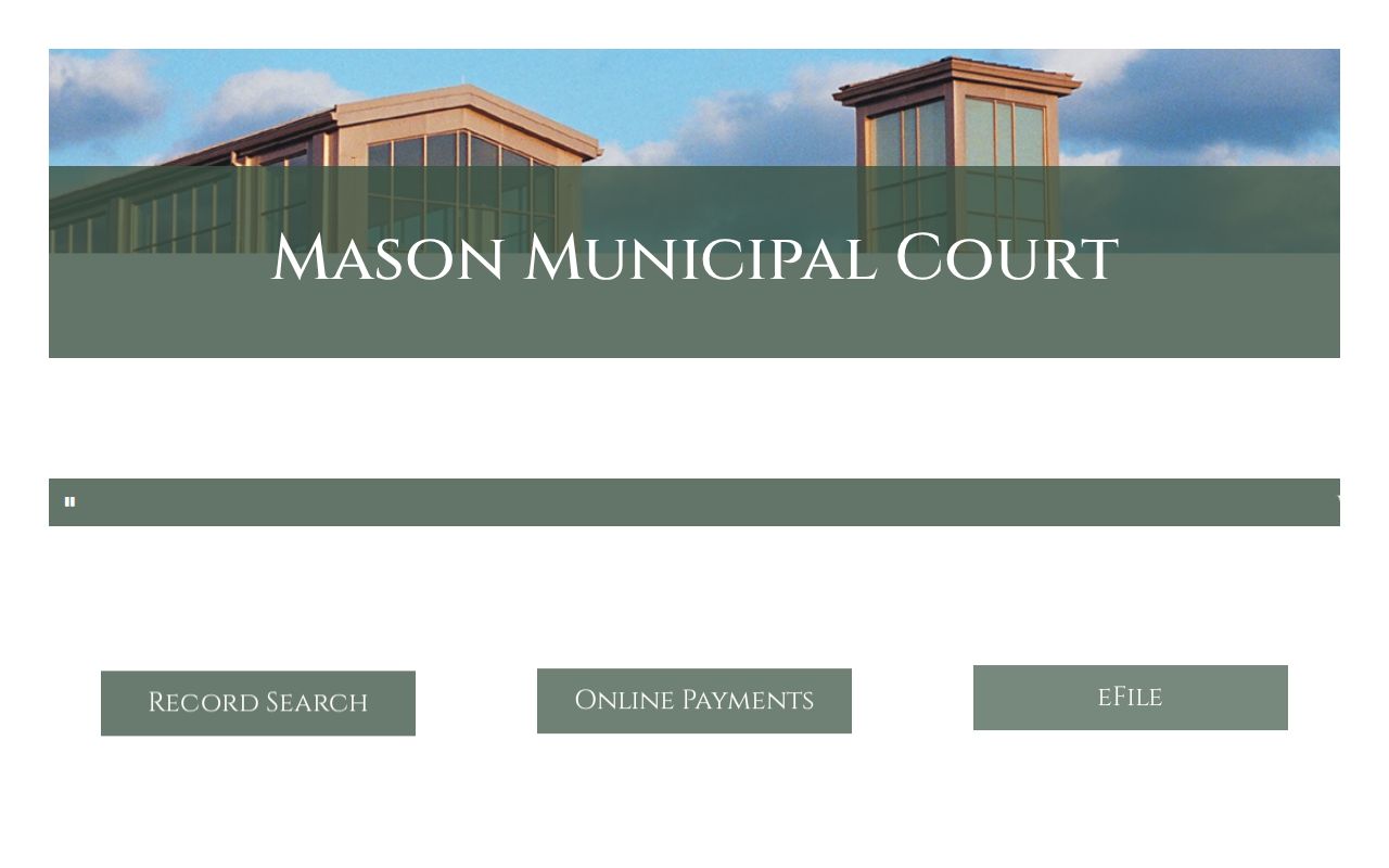 Deerfield Township resident lookup at Mason Municipal Court