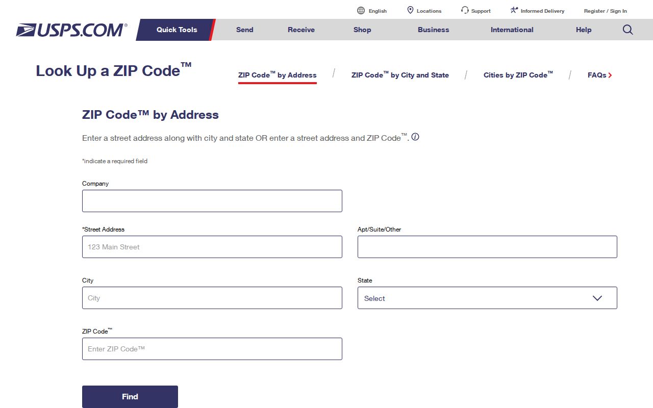 Deerfield Township ZIP code directory USPS address lookup